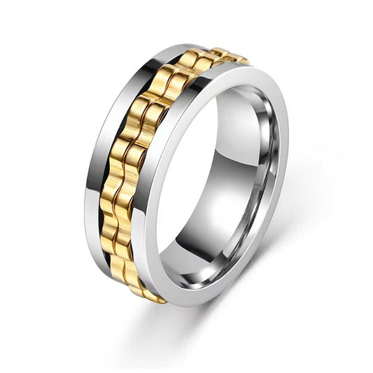 Titanium Spinner Fidget Ring