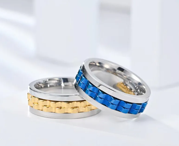 Titanium Spinner Fidget Ring