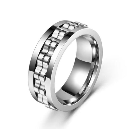 Titanium Spinner Fidget Ring