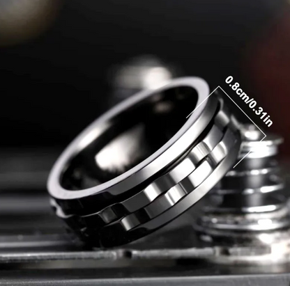 Titanium Spinner Fidget Ring