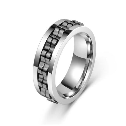 Titanium Spinner Fidget Ring
