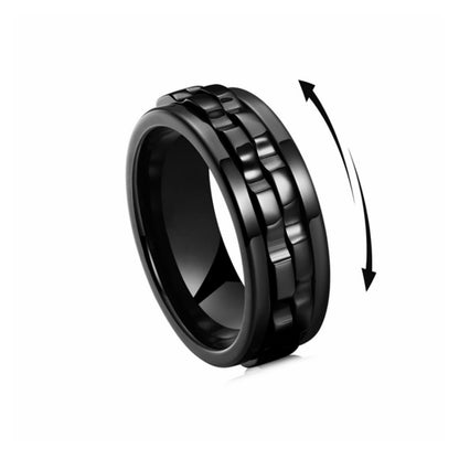 Titanium Spinner Fidget Ring