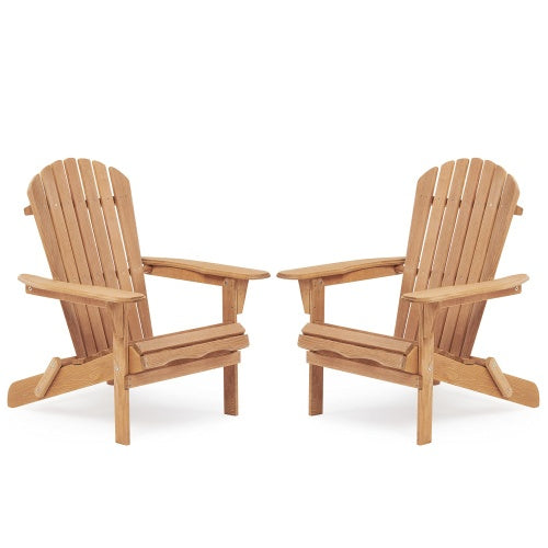 Dúo de sillas plegables Adirondack