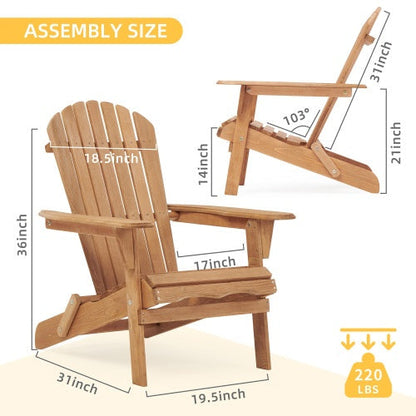 Adirondack Folding Chair Duo