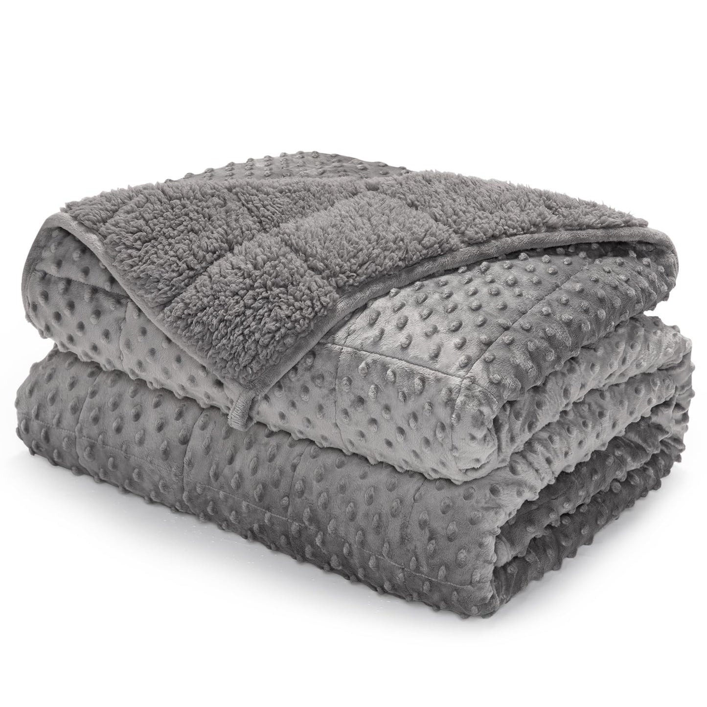 UINIU Sherpa Fleece Weighted Blanket