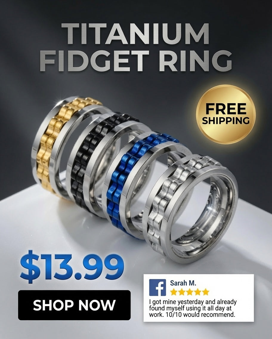 Titanium Spinner Fidget Ring