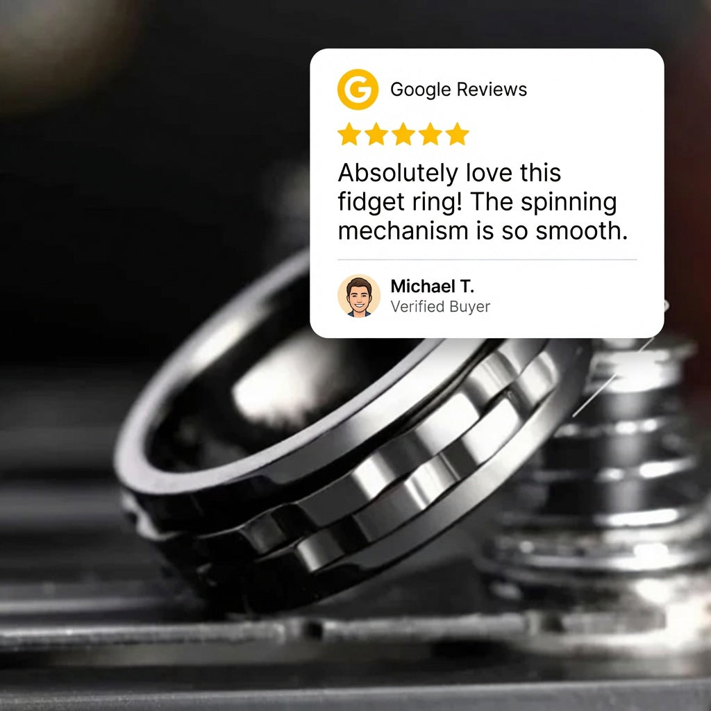 Titanium Spinner Fidget Ring