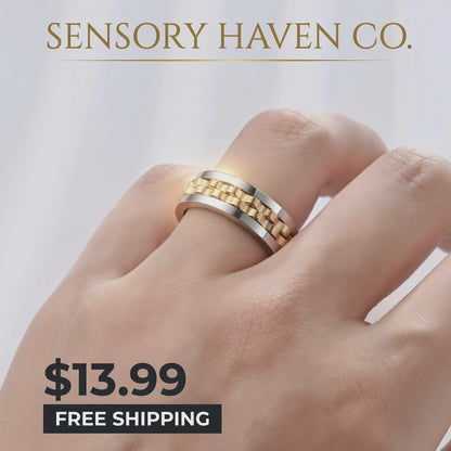 Titanium Spinner Fidget Ring